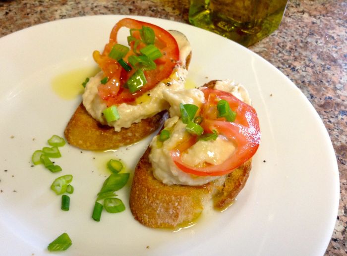 Cannellini Bean Dip on Toast