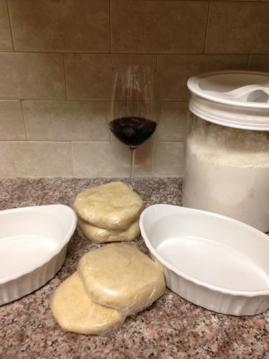 Make the pie crusts, then refrigerate until needed.