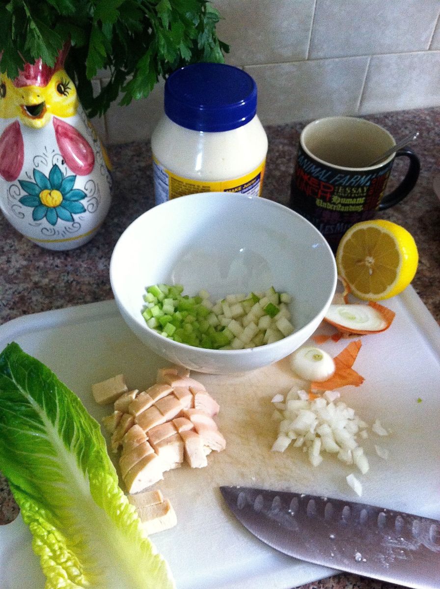 Pear & Chicken Salad Sandwich