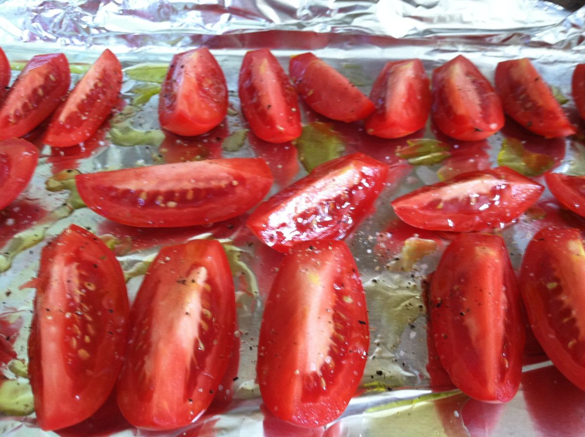 Roasted Roma Tomatoes - ready to roast