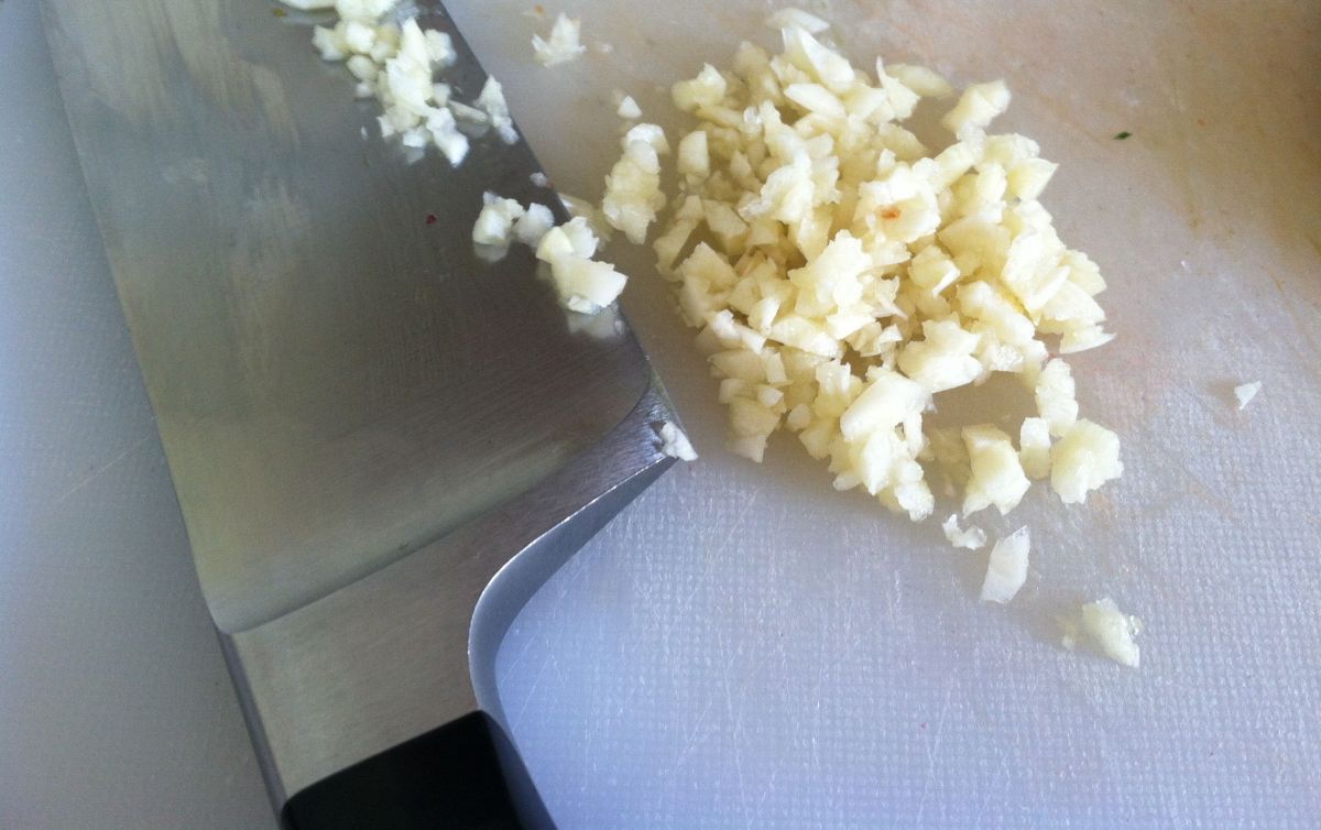 Minced garlic.