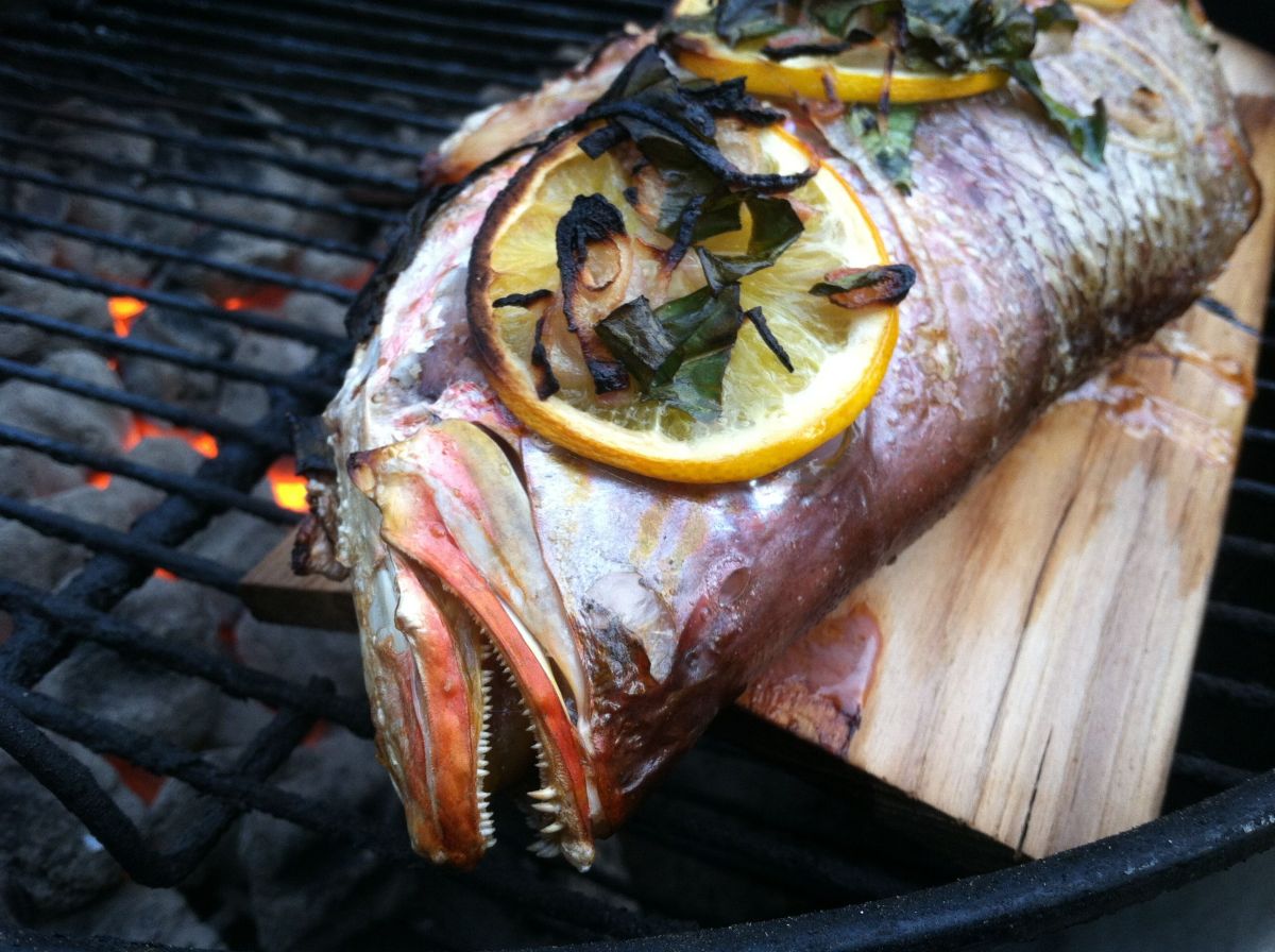 Grilled Whole Snapper