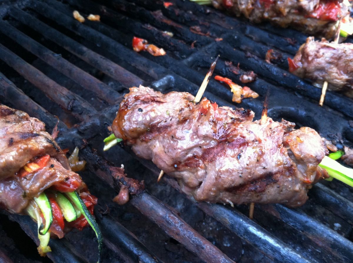 Balsamic Glazed Venison Rolls