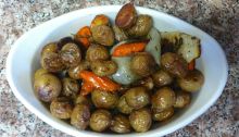 Roasted Baby Potatoes and Carrots