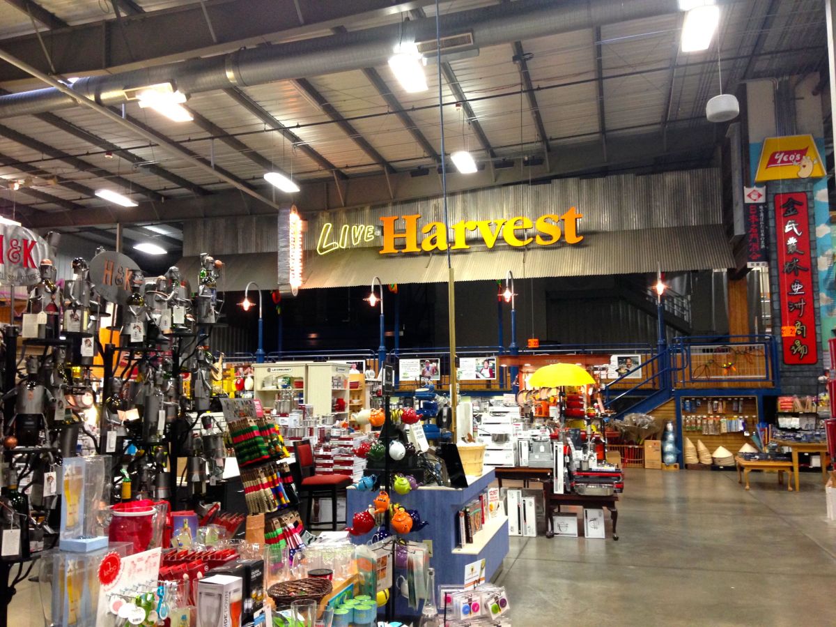 I was a little scared to go over to the "Live Harvest" area...